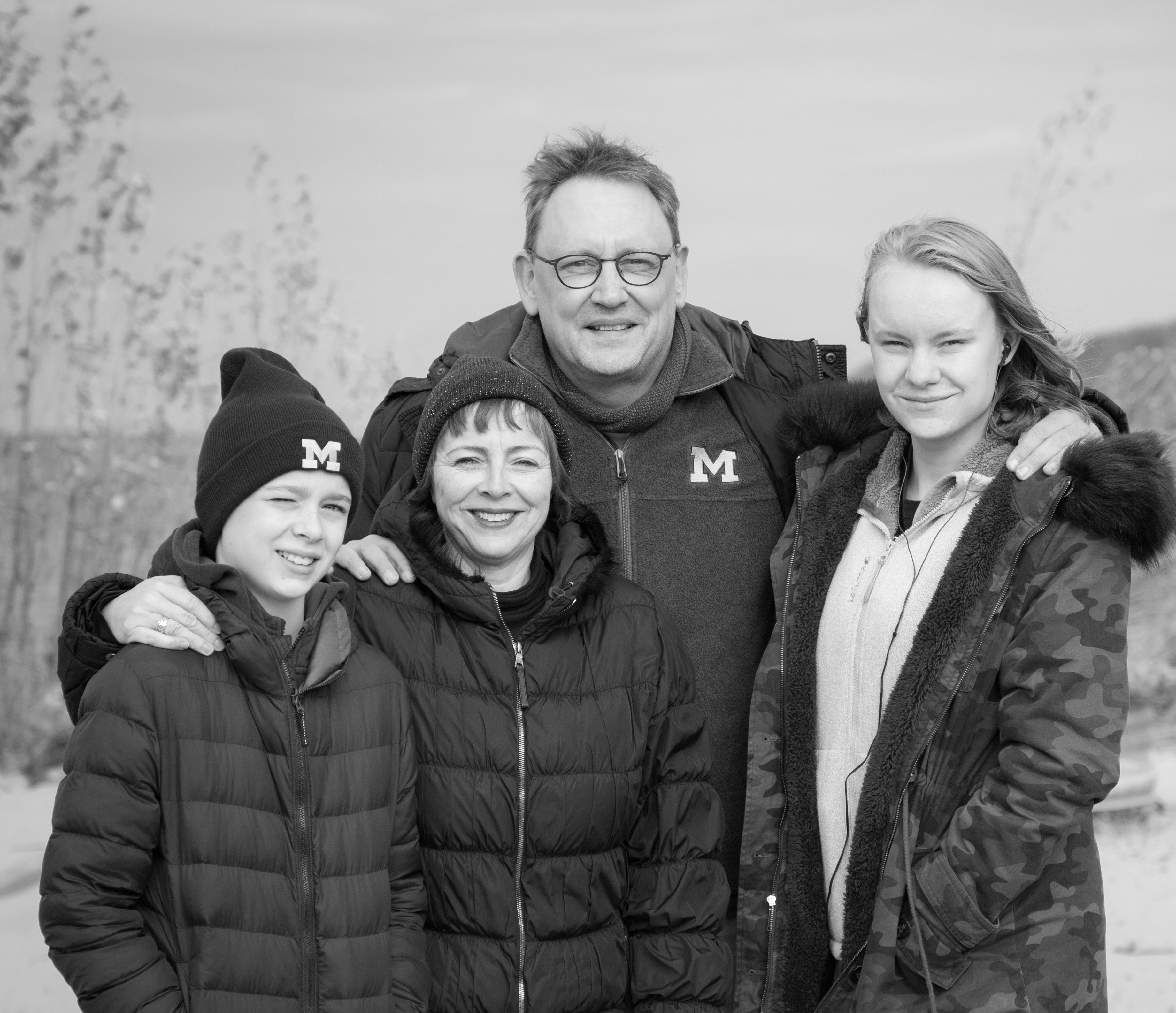 Trui Moerkerke met familie